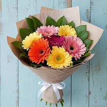 Букет яркий день в Башмаково Букет цветов из:  Герберы в Башмаково